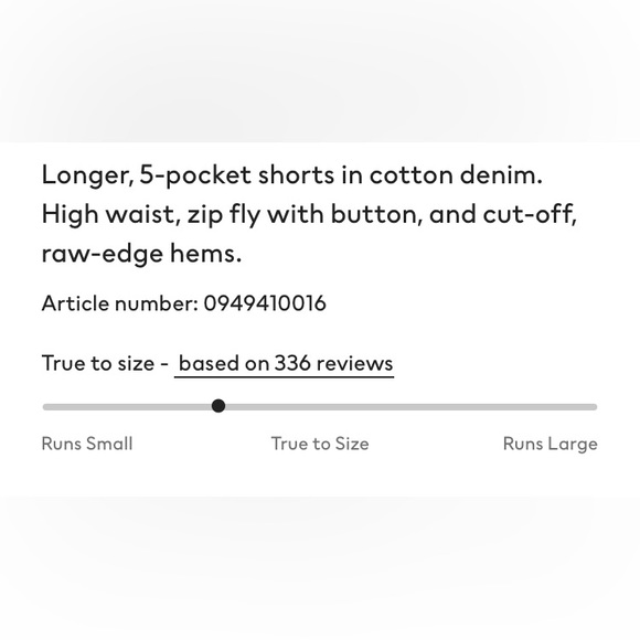 H&M denim shorts - Picture 2 of 2